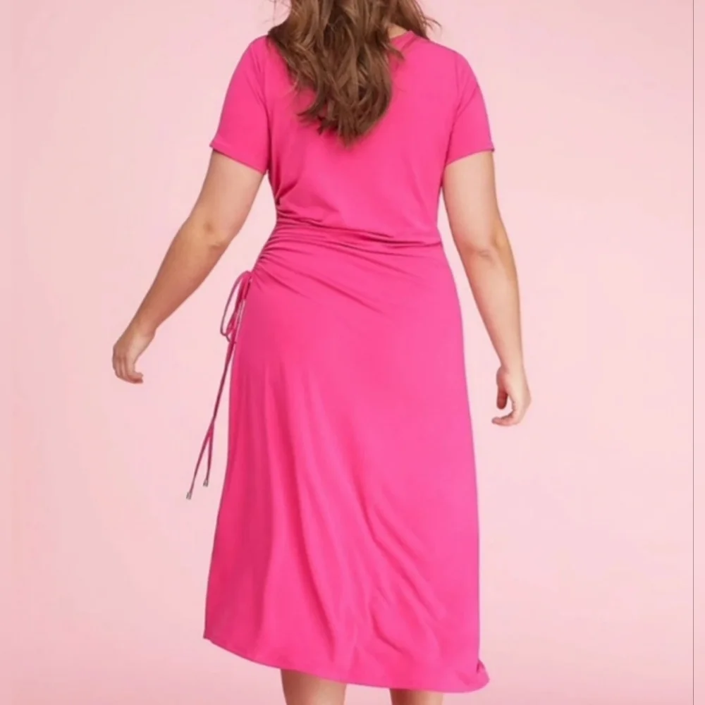 Lane Bryant Ruched Jersey Midi Dress